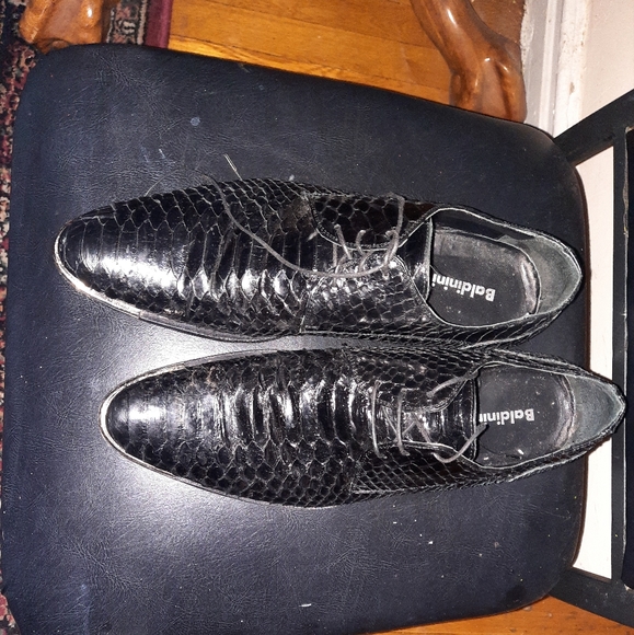 BALDINI MEN'S SHOES python size 10 little worn $70 - Picture 3 of 8
